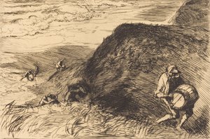 難破船、サン ジャン ド モン 難破船の略奪者、サン ジャン ド モン、1915 年。 作： Auguste Lepere
