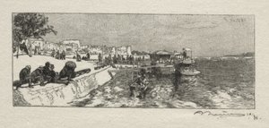 ベルシーの桟橋 作： Auguste Louis Lepère