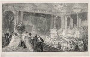 チュイルリーでのフェスティバル 作： Auguste Louis Lepère