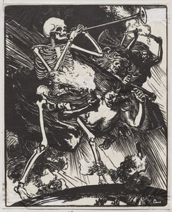 大地に溶ける死と情熱 作： Auguste Louis Lepère