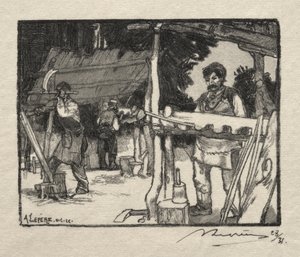 スラットメーカー 作： Auguste Louis Lepère