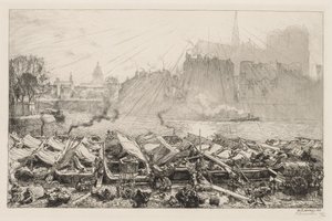 グレート・アップル・マーケット 作： Auguste Louis Lepère