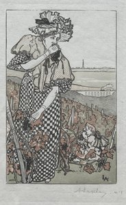 パリ年鑑、1897年：秋 作： Auguste Louis Lepère