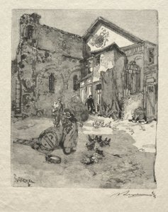 聖ジュリアンの貧しい人々: ポータル 作： Auguste Louis Lepère