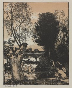 夏の夜 作： Auguste Louis Lepère