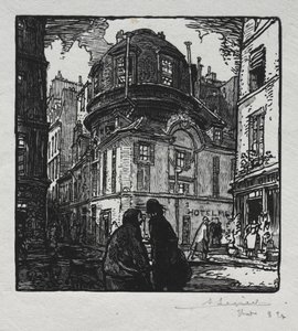 ホテル コルベールの眺め 作： Auguste Louis Lepère