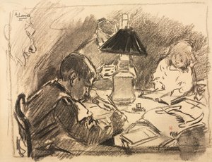 ランプの周り 作： Auguste Louis Lepère