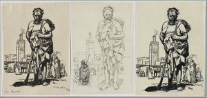モロッコでは、1914年。 作： Auguste Louis Lepère