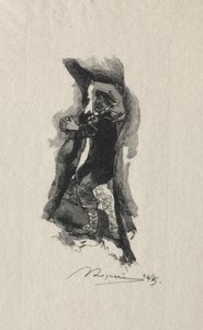 Sept-Cavernesの隘路で 作： Auguste Louis Lepère