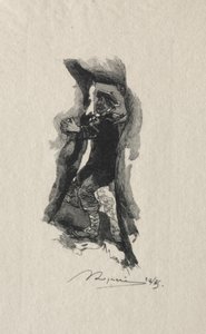Sept-Cavernesパレードで。 作： Auguste Louis Lepère