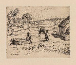 オーギュスト・ルペール: La Masure (Vendee) 作： Auguste Louis Lepère