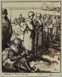 タンネンベルクの戦い、1914年。 作： Auguste Louis Lepère