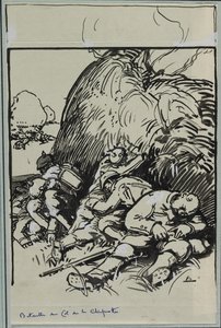コル・デ・ラ・チプロットの戦い 作： Auguste Louis Lepère