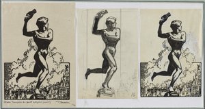 ブラド、ジャイアンツアンティゴラスの勝者、1914年。 作： Auguste Louis Lepère