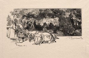 ただのピシャール食堂 作： Auguste Louis Lepère