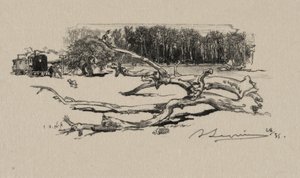 カルフールドエピネ、1887年。 作： Auguste Louis Lepère