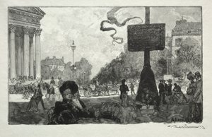 ロイヤルストリートの角 作： Auguste Louis Lepère