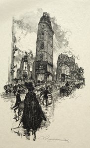 ムーンストリートの角 作： Auguste Louis Lepère