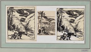 ヴォージュで 作： Auguste Louis Lepère
