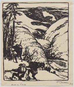 ヴォージュで 作： Auguste Louis Lepère