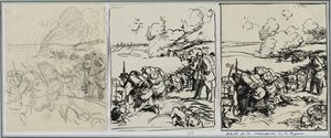 マルヌ作戦の開始 作： Auguste Louis Lepère