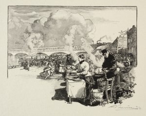 バスボートの着陸。 作： Auguste Louis Lepère
