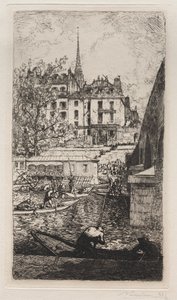 サブラ家の解体 作： Auguste Louis Lepère