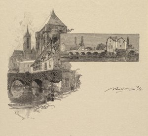 フォンテーヌブローの森：モレット、ウッドミルラフォーレドフォンテーヌブロー...、1890年。 作： Auguste Louis Lepère