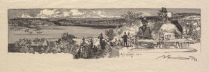 フォンテーヌブローの森：ソルの谷ラフォレドフォンテーヌブロー：ラヴァレドゥラソレ、1890年。 作： Auguste Louis Lepère