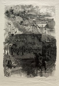 フロンティピース、1886年。 作： Auguste Louis Lepère