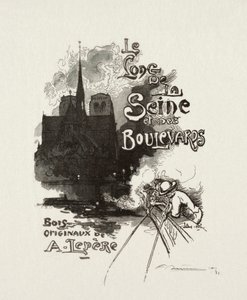 口絵：セーヌ川と大通り沿い 作： Auguste Louis Lepère