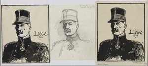 レマン将軍、1914年。 作： Auguste Louis Lepère