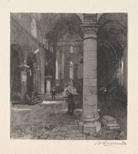 教会の内部 作： Auguste Louis Lepère