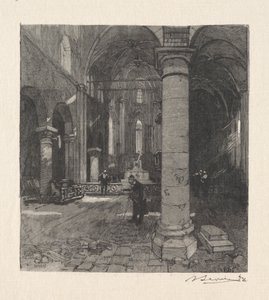 lEgliseのインテリア。 作： Auguste Louis Lepère