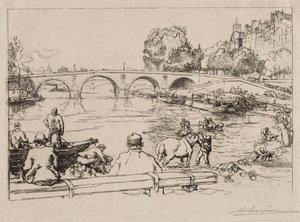 ポンマリーのラブルヴォワール、1912年。 作： Auguste Louis Lepère
