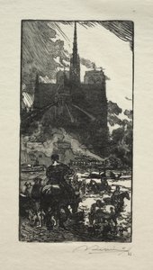 ポイントセントルイスの水飲み場 作： Auguste Louis Lepère