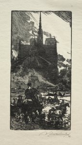 ポイントストリートのラブルーワールルイス。 作： Auguste Louis Lepère