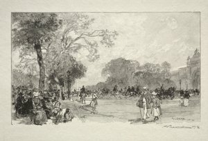 シャンゼリゼ通り 作： Auguste Louis Lepère