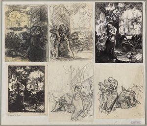 ルーヴァン・ファイア 作： Auguste Louis Lepère