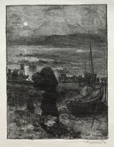 砂の収穫。 作： Auguste Louis Lepère