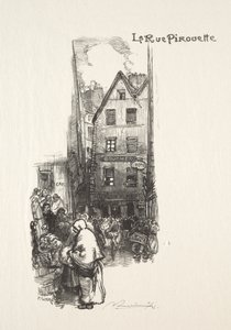 ピルエット通り。 作： Auguste Louis Lepère