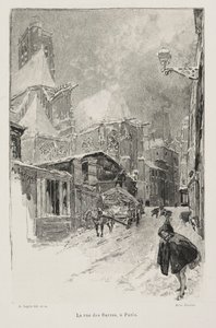 パリ、バール通り 作： Auguste Louis Lepère