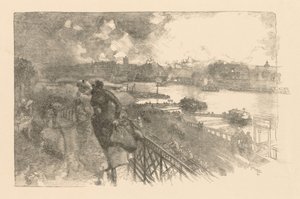 ポンドアウステルリッツのセーヌ川、1866年。