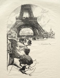 エッフェル塔 作： Auguste Louis Lepère
