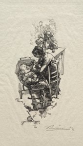 ゆりかごの女 作： Auguste Louis Lepère