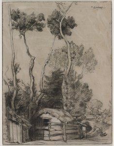コテージのある風景 作： Auguste Louis Lepère