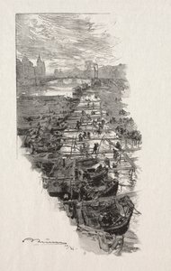 アップルマーケット。 作： Auguste Louis Lepère