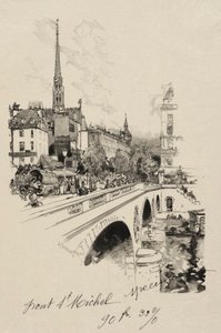 サンミッシェル橋 作： Auguste Louis Lepère