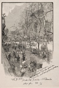 ポルトセントデニス近くのレブールバール。 作： Auguste Louis Lepère