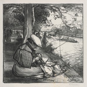 グレネル島、1898年。 作： Auguste Louis Lepère
